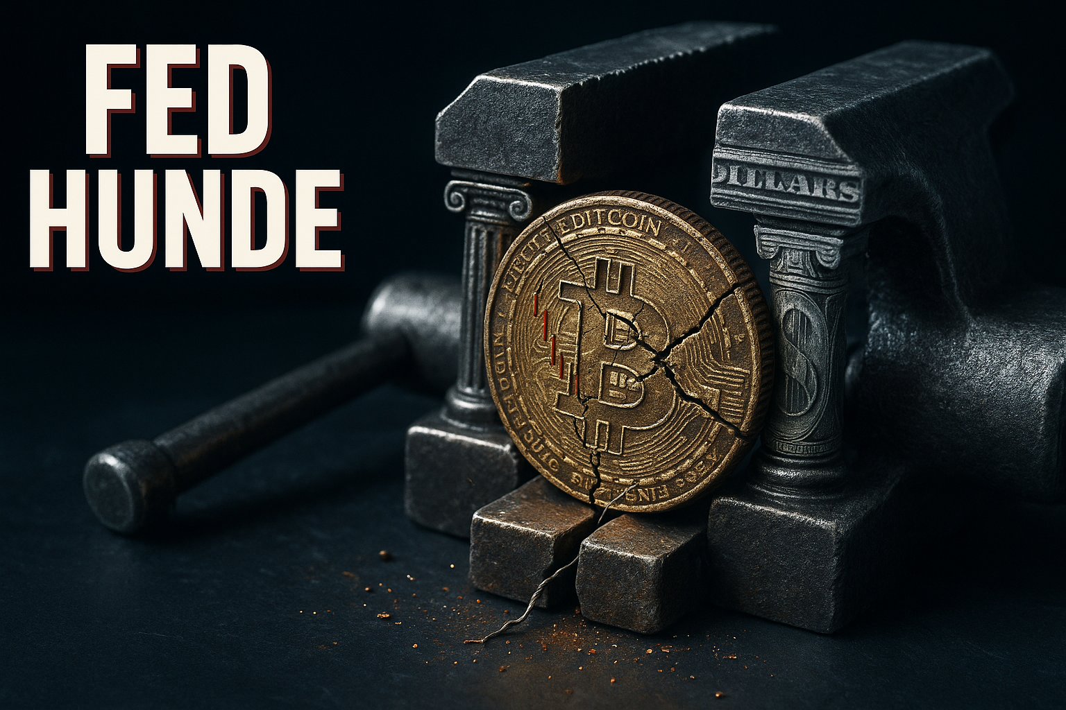 4 contra 1: el dólar y la Fed hunden a Bitcoin