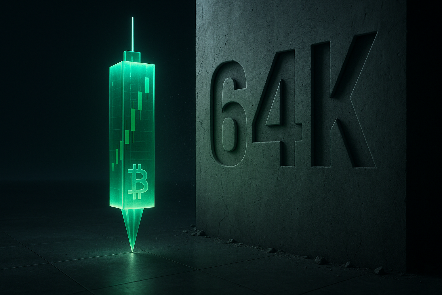 El muro de los 64.000 frena la quinta vela verde